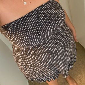 Cotton on strapless printed dress